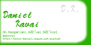 daniel kavai business card